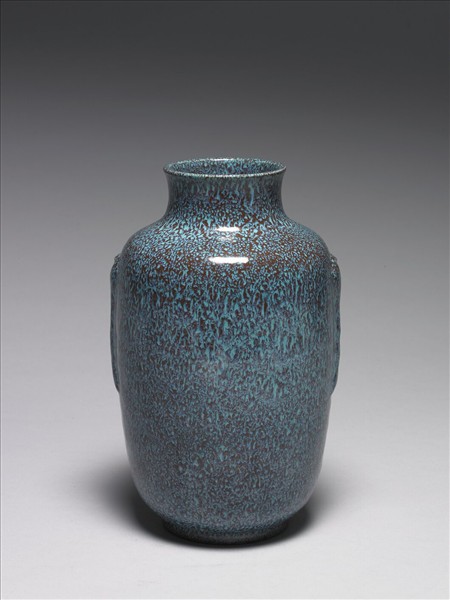 爐鈞釉暗耳瓶