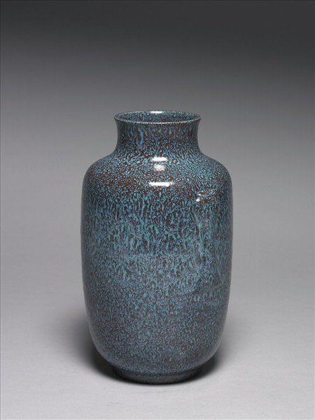 爐鈞釉暗耳瓶