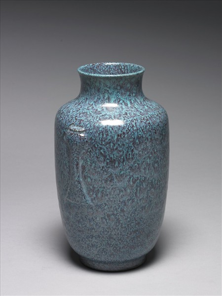 爐鈞釉暗耳瓶