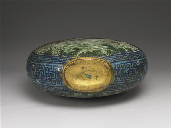 掐絲琺瑯赤壁扁壺