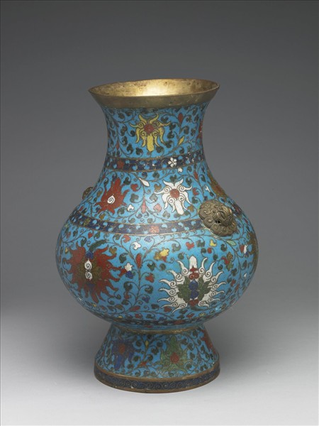 掐絲琺瑯鋪首銜環尊