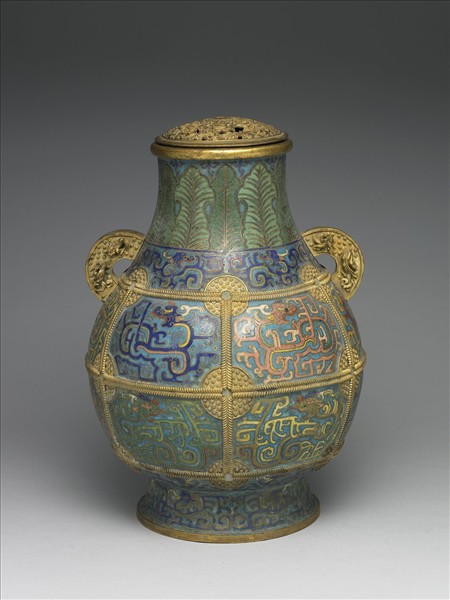 掐絲琺瑯雙耳尊