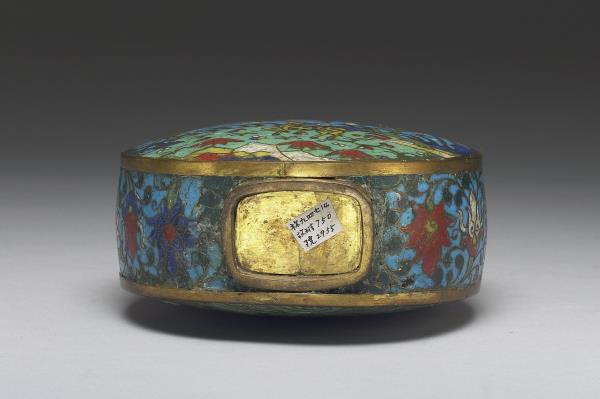 掐絲琺瑯葫蘆式扁瓶