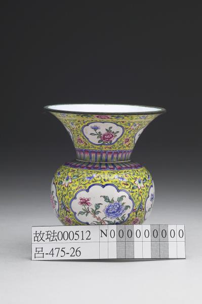 銅胎畫琺瑯渣斗