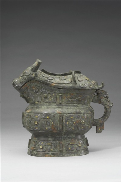 嵌金銀竊曲紋觥