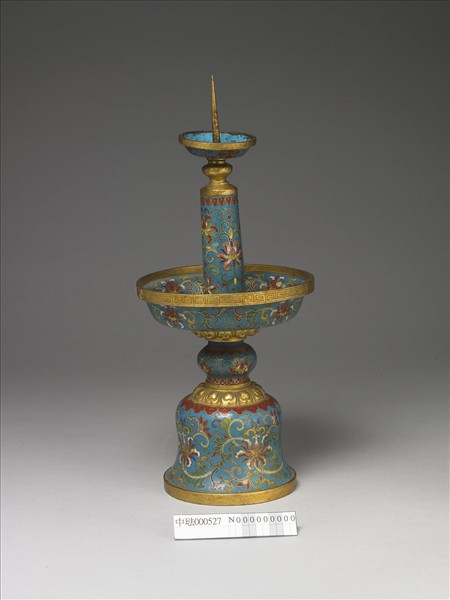 掐絲琺瑯燭台（五供）