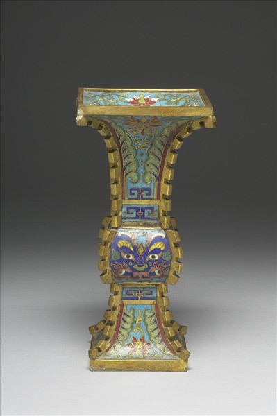 掐絲琺瑯瓶（五供）