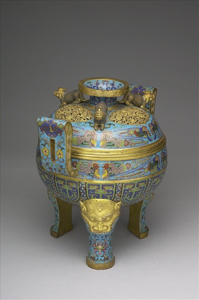 掐絲琺瑯鼎式爐