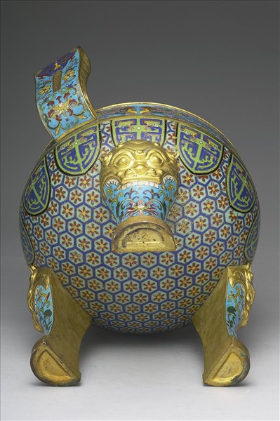 掐絲琺瑯鼎式爐