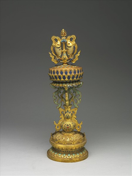 內填琺瑯雙魚 (八吉祥)