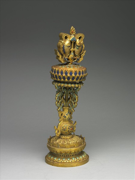 內填琺瑯雙魚 (八吉祥)