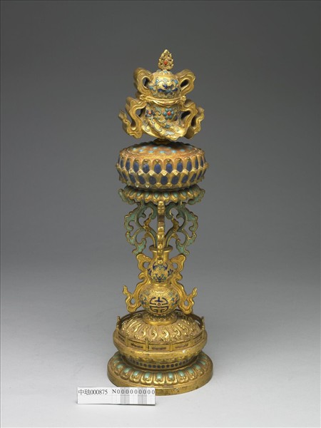 內填琺瑯傘蓋(八吉祥)