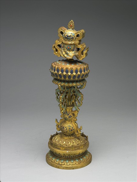 內填琺瑯傘蓋(八吉祥)