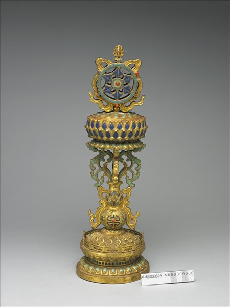 內填琺瑯法輪(八吉祥)