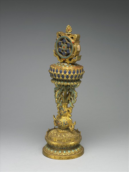 內填琺瑯法輪(八吉祥)