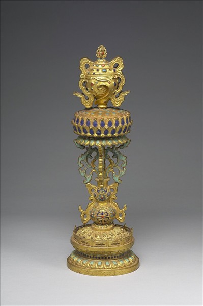 內填琺瑯寶螺(八吉祥)