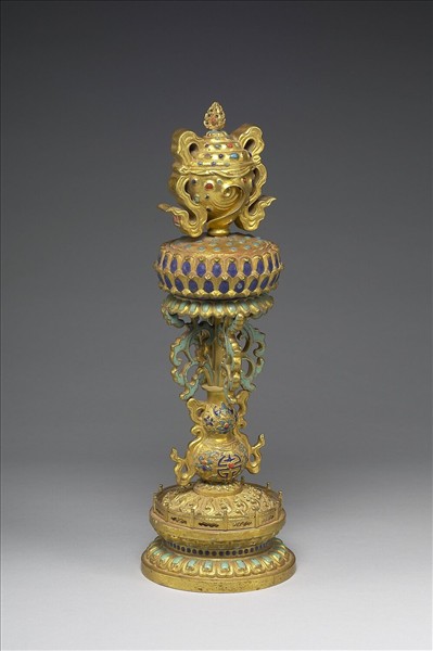 內填琺瑯寶螺(八吉祥)