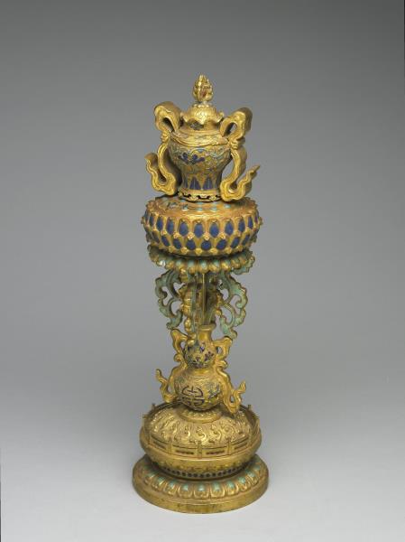 內填琺瑯寶瓶(八吉祥)