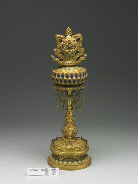 內填琺瑯蓮花(八吉祥) - 故宮