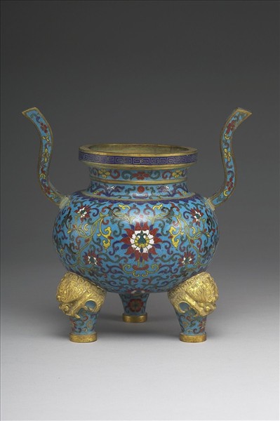 掐絲琺瑯爐（五供）