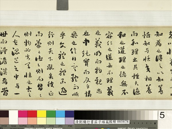 清劉墉行書莊子繕性篇　卷