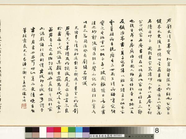 清劉墉墨蹟　卷