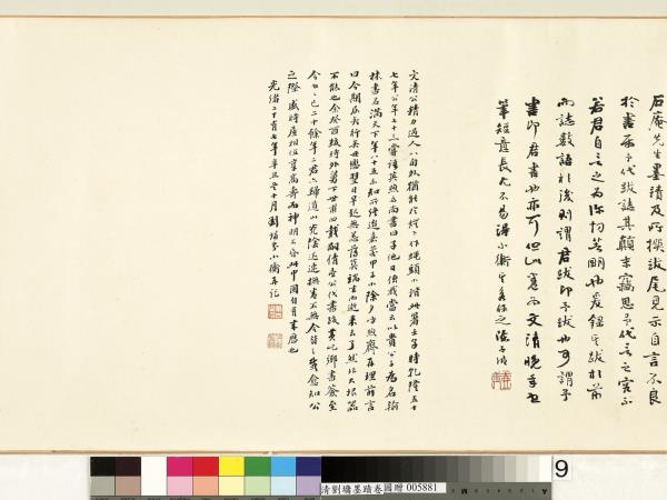 清劉墉墨蹟　卷