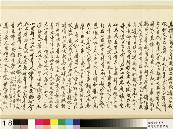 明于慎行趙南星墨跡　卷