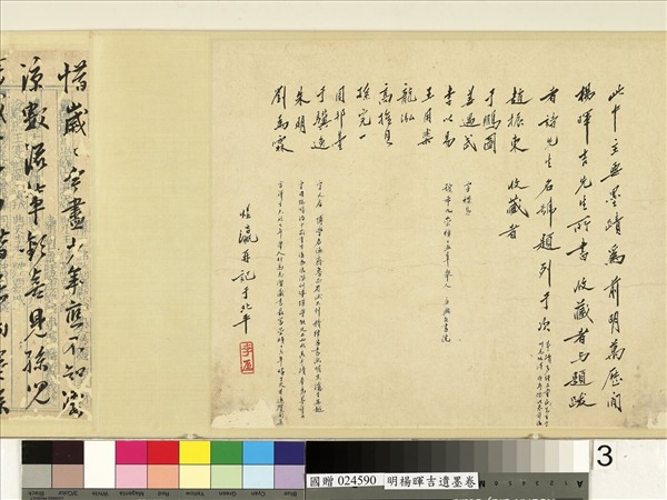 明楊暉吉遺墨　卷