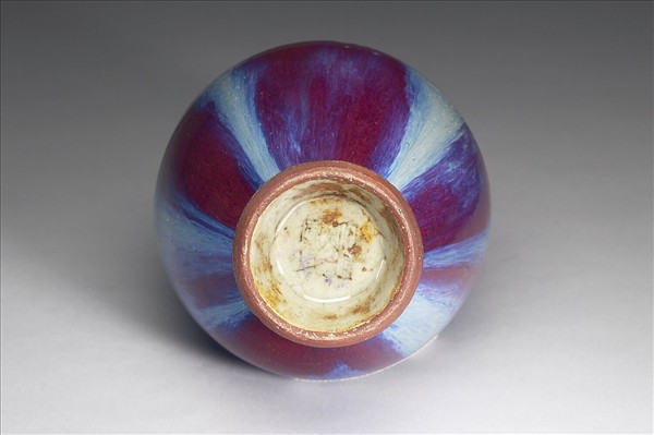 仿鈞窯變釉雙耳瓶