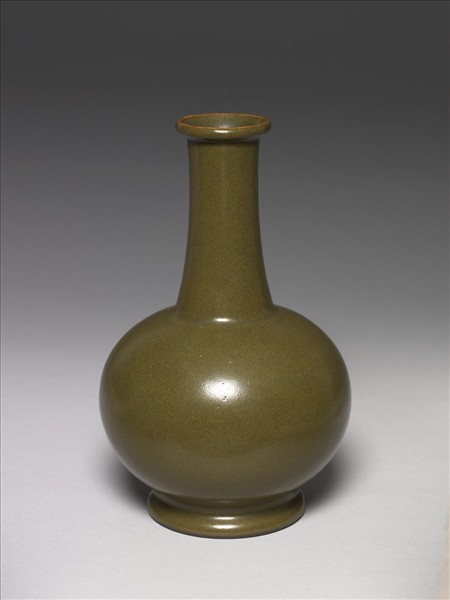 茶葉末釉紙槌瓶