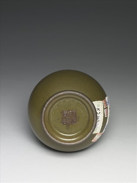 茶葉末釉紙槌瓶