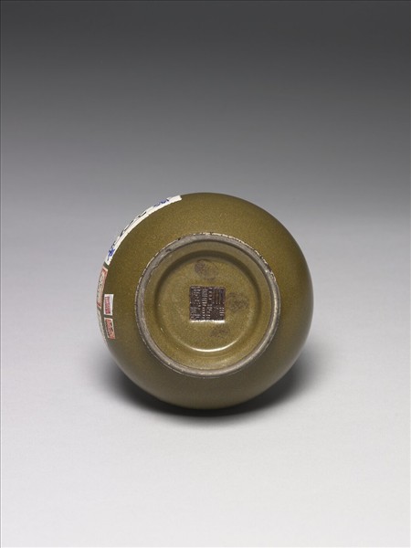 茶葉末釉紙槌瓶