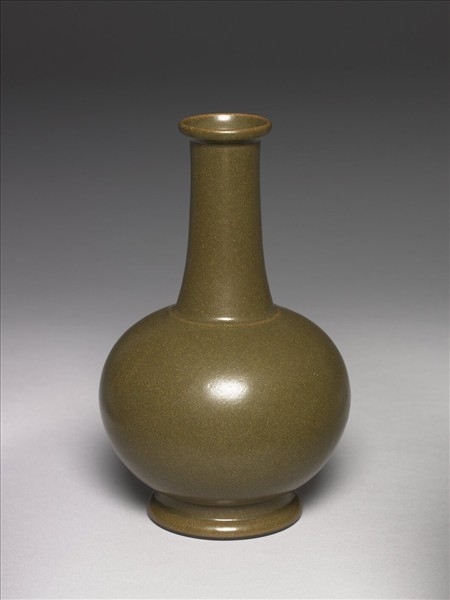 茶葉末釉紙槌瓶