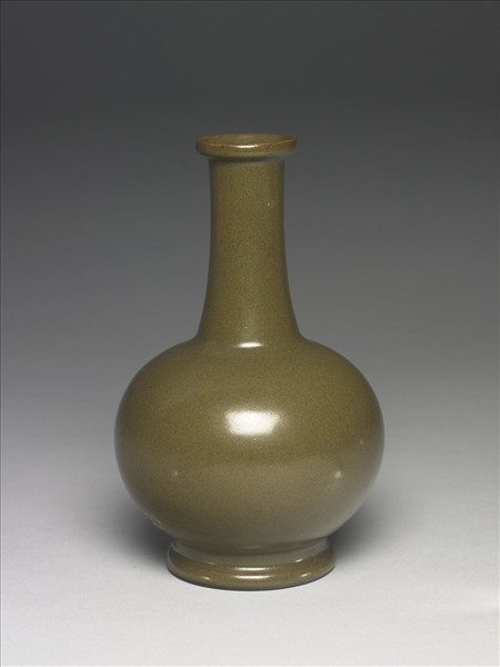 茶葉末釉紙槌瓶