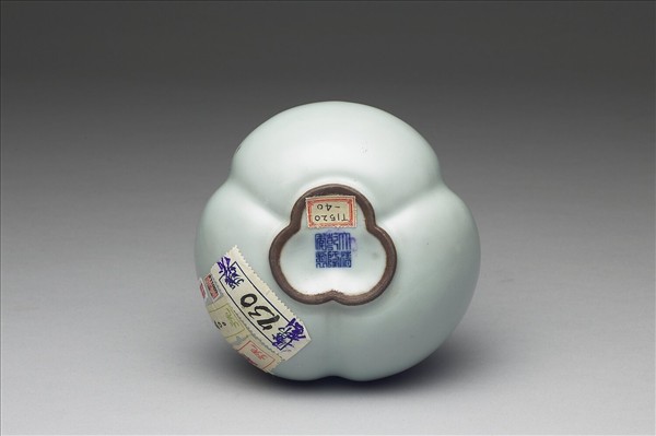 冬青釉三連葫蘆瓶