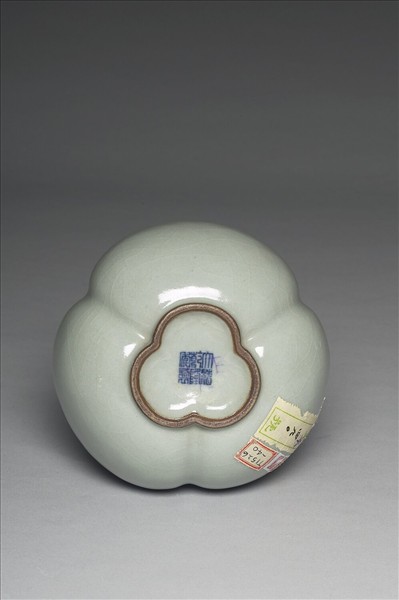 冬青釉三連葫蘆瓶