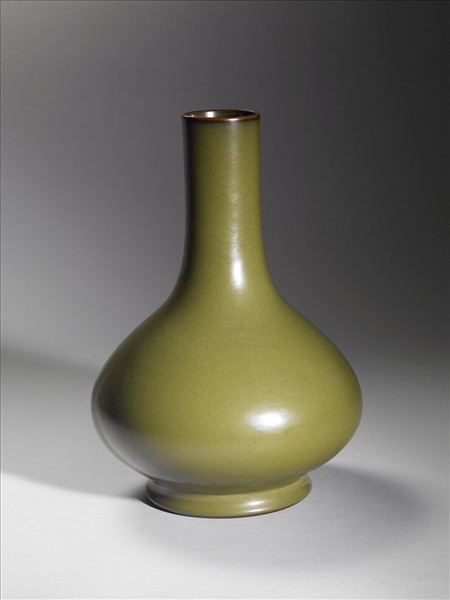 茶葉末釉長頸瓶