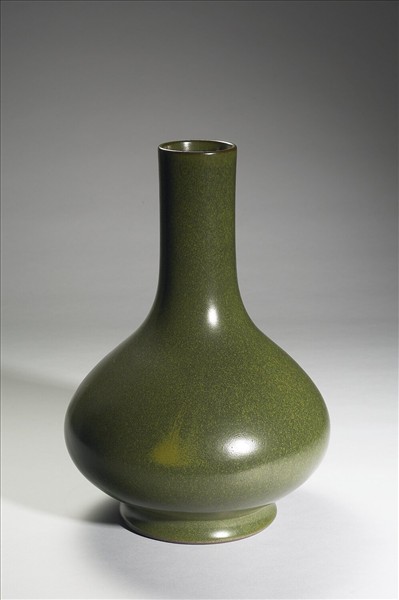 茶葉末釉長頸瓶