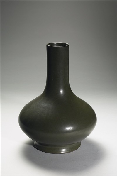 茶葉末釉長頸瓶