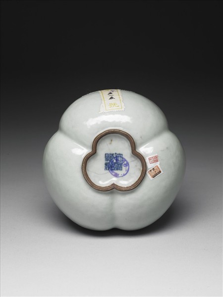 冬青釉三連葫蘆瓶