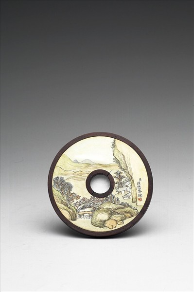 〈寧壽續鑑‧第十一冊〉鏡匣雕刻木蓋