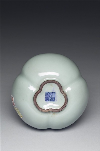 冬青釉三連葫蘆瓶