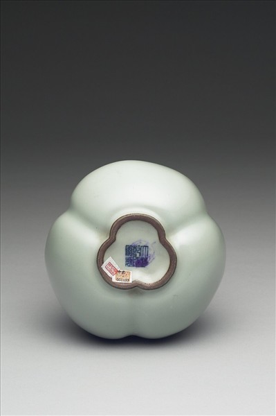 冬青釉三連葫蘆瓶