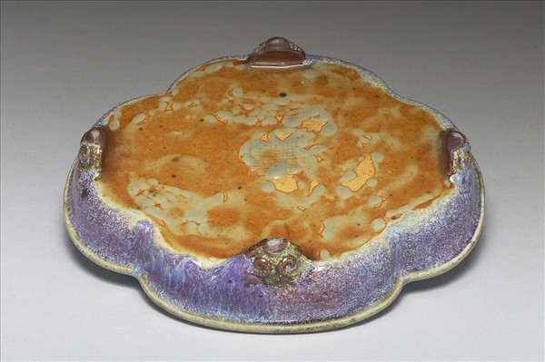 爐鈞釉海棠式洗