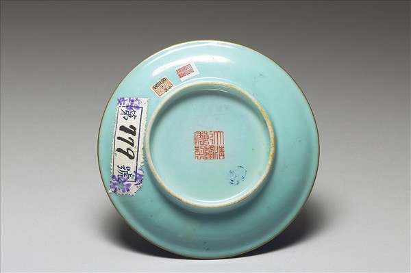 粉彩綠地太平有象香插