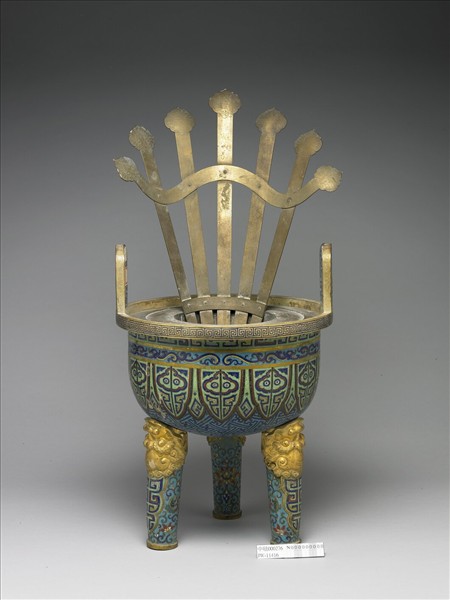 掐絲琺瑯爐（五供）