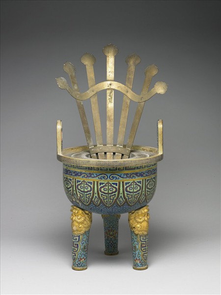 掐絲琺瑯爐（五供）