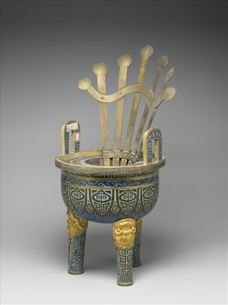 掐絲琺瑯爐（五供）