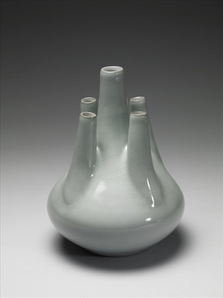 青瓷五管瓶